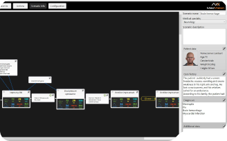 Leonardo VR simulator software interface