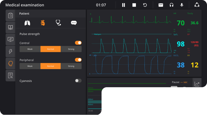 lisaals simulator software interface